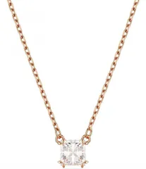 【送料無料】 スワロフスキー レディース ネックレス・チョーカー アクセサリー Stilla Solitaire Short Pendant Necklace Rose Gold