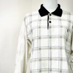 POLO By Ralph Lauren ポロ バイ ラルフローレン チェック ポロシャツ ホワイト ブラック 白黒 刻印ボタン トップス カジュアル メンズ レディース ユニセックス シャツ ストリート シンプル 定番 人気アイテム 高級