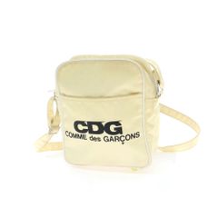 【中古】シーディージー ＣＤＧ ナイロン ショルダーバッグ ホワイト【W18.5xH21.5xD8】【メンズ】