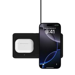 Belkin 2-in-1 ワイヤレス充電パッド USB-C ケーブル付き Belkin 2-in-1 Wireless Charging Pad with USB-C Cable BU039DQBK-CC