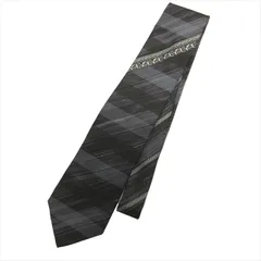 ヴェルサーチ ヴェルサーチェ VERSACE グレカ レジメンタルストライプ ネクタイ シルク100% バロック ビジネス フォーマル スーツアクセサリー 旧タグ オールド ビンテージ ヴィンテージ グレー メンズ