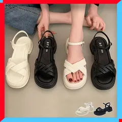 新品 厚底サンダル レディース 美脚 夏 スポーツサンダル 新作 ベルト リゾート 海用 春夏 【送料無料】