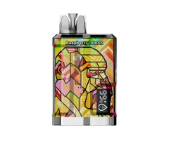 5個セット 電子タバコ 使い捨て 使いきり 10000回以上 VAPE DRAGBAR 12000回吸引 電子たばこ 18ml ニコチンなし タールなし 軽量 1個入り ラズベリーレモン(1個入り)