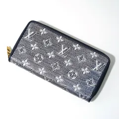 【新品同様＋】Louis Vuitton 光沢 MONOGRAM デニム 財布 M82468