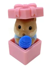 【中古】おもちゃ 【シークレット】9.カワウソの赤ちゃんとお魚 「シルバニアファミリー 赤ちゃんコレクション 赤ちゃんパーティーシリーズ」