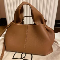 新品 POLENE ハンドバッグ　ショルダーバッグ キャラメルのサムネイル