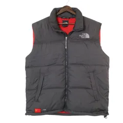 00年代 THE NORTH FACE ノースフェイス Nuptse ヌプシ ダウンベスト アウトドア ソビエト連邦 グレー（メンズ XL）中古 古着 A4484