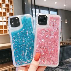 iPhone12promaxケース ラメ ハート キラキラ動く 液体 揺れる - メルカリ