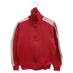 adidas (アディダス) 60S VINTAGE ヴィンテージ ナイロン ジップアップ トラックジャケット ジャージ レッドのサムネイル