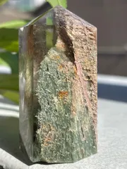 ミックス ガーデンクォーツインクォーツ ポイント　苔水晶 庭園水晶　天然石　置物