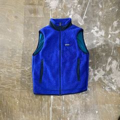 PATAGONIA RETRO PILE VEST BLUE USA製 M UT-0629-04