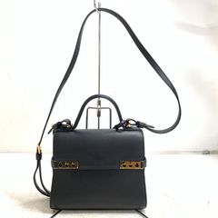 f001 L 美品 DELVAUX デルヴォー タンペートPM スモール カガミ ミラー