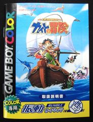取扱説明書 ゲームボーイカラー ぬし釣りアドベンチャー カイトの冒険  ハガキ付き チラシ付き 株式会社 ビクターインタラクティブ ソフトウエア 程度良好