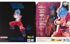 【中古】フィギュア S.H.Figuarts スーパーサイヤ人ゴッドスーパーサイヤ人 孫悟空 界王拳 「ドラゴンボール超」 Vジャンプ2023年9月号 応募者全員サービス