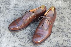 Church’s チャーチ Diplomat ディプロマット セミブローグ 内羽根 茶 ブラウン UK6.5F / 25.0cm【W3349】