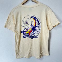 (^w^)b Habu Box ハブボックス クルーネック 半袖Tシャツ コットン 綿100% kajimaya サーフィン 風車 97 バックプリント 沖縄 ラフ リラックス カジュアル ベージュ系 メンズ サイズM