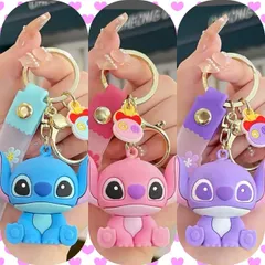 ディズニー リロ&スティッチ ブルーおすわりver キーホルダー ストラップ ディズニー リロ&スティッチ ブルーおすわりver キーホルダー