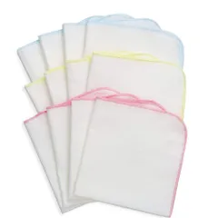 TSD ガーゼハンカチ 無地 ベビー ガーゼ ハンカチ 白 沐浴ガーゼ オーガニック 綿100% 12枚セット30×30CM