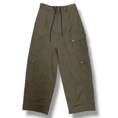 参考上代55000円 ssstein (stein) Cargo Pocket Wide Easy Trousers カーゴポケットワイドイージーパンツ スラックス トラウザー シュタイン ST.1100 グレーカーキ S 93539A5のサムネイル