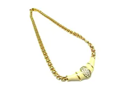 NINA RICCI ニナリッチ ラインストーン ネックレス ペンダント アクセサリー レディース ゴールド系 DJ5865
