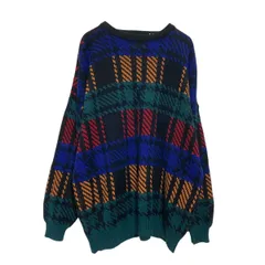 CLTO KNITWEAR アクリルニット セーター XL～ マルチカラー ビッグサイズ 古着卸 アメリカ仕入 a701-5723