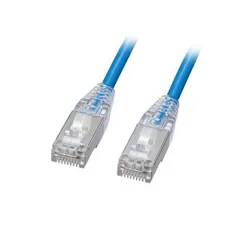 サンワサプライ カテゴリ5eSTP LANケーブル スリム やわらか ツメ折れ防止コネクタ 5m ブルー KB-SL5STPS-05BL