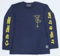 【中古】Tシャツ 成海瑠奈 コラボ長袖Tシャツ ネイビー ユニセックスMサイズ 「成海瑠奈×LIVERTINE AGE」
