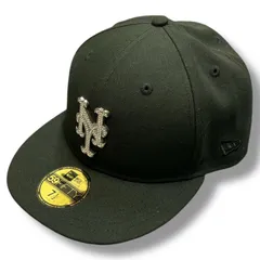 参考上代13200円 NEW ERA 59FIFTY MLB Rhinestone ニューヨークメッツ ラインストーン スワロキャップ 帽子 ニューエラ ブラック 59.6㎝ 93282A01