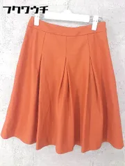 ◇ INDIVI インディヴィ 膝丈 スカート サイズ38 オレンジ レディース 【中古】 【1002801286514】
