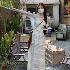 セットアップ ワンピース ノースリーブワンピース Aラインワンピース レースワンピース タンクトップワンピース カーディガン キレセク アウター  vii3w624991