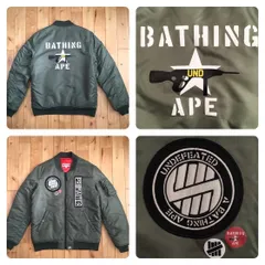 限定お値下中！【正規店購入】A BATHING APE MA-1 フライトジャケ 2025年最新】A BATHING APE メンズ MA-1・フライトジャケットの