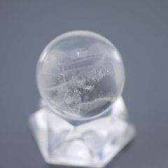 天然本水晶 丸玉 26.3g 26.6mm 天然石・置物　厄除け 浄化 クリスタルスフィア