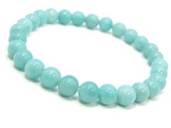 鎌倉の思い出】高品質 天然アマゾナイト ブレスレット ✨ 爽やかミント 