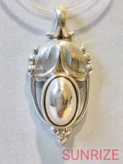 新品・未使用 ジョージジェンセン ２００３イヤーペンダント(シルバーネックレス) 北欧デンマーク2003'sGeorg JensenジョージジェンセンHeritage