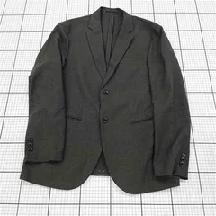 ◇ ⊇ UNIQLO ユニクロ 311-407638 長袖 感動ジャケット サイズL ダークグレー系 メンズ E  【1509100077046】