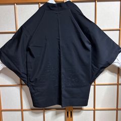 羽織のみ価格｜黒無地×刺繍入り  メンズ 着物 羽織 和風 和モダン 和モード 和洋折衷 和洋ミックスコーデ ビッグシルエット カジュアル 上着 インナー別売り