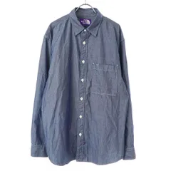 THE NORTH FACE PURPLE LABEL ザ ノースフェイス パープルレーベル 24AW レギュラーカラー シャンブレーフィールドシャツ N24FG069 インディゴ L