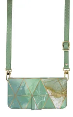 iPhone8 iPhone7  ケース 手帳型 アイフォン8 アイフォン7 スマホケース スマホショルダー レザー ストラップ 大理石 マーブル 幾何学模様 おしゃれ 派手 調節可能 130cm  カラー07