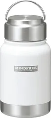 【在庫処分】カクセー(Kakusee) ステンレス マグ ボトル 350ml ホワイト 保温 保冷 水筒 広口 ハンドル付き キズつきにくい パウダーコーティング アウトドア マインドフリー MF-03W