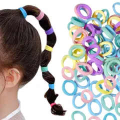 キッズ ヘアアクセサリー 小さい 女の子 髪飾り ベビーヘアゴム カラフル 子供髪ゴム (C051 2# ヘアゴム 50本)