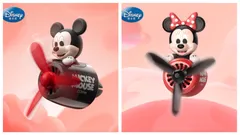 車用品　カー用品　車内アクセサリー　車内用　エアコンクリップ芳香剤ミニーミッキー