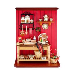 ミニチュア 【ロイターミニチュア】　ウォールディスプレイ　クリスマスベーキング　RP1802-7 ドールハウス用