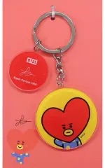【中古】雑貨 TATA(ブイ) アクリルキーリング(丸型) 「BT21」