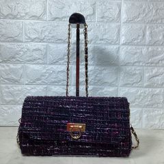 ハンドメイド　ポシェット　リントン社　ツィード　ショルダーバッグのサムネイル