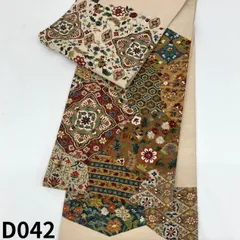 明綴れ 手織 袋帯 金糸 吉祥文様 裂取 正絹 お太鼓柄 パールトーン加工済 D042