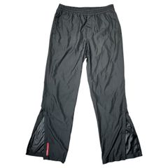 あ*あ様 PRADA sports ダブルニー ワイドストレートパンツ　サイズ5 PRADA SPORT 5ポケット サイドジップ ギミック フレアパンツ - メルカリ