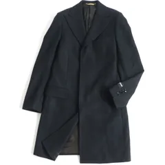 ★G様専用★極美品▽黒タグ ドルチェ＆ガッバーナ ピークドラペル ウール×カシミヤ 比翼仕立て チェスターコート ダークグレー 44 伊製 正規品のサムネイル