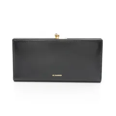 ジルサンダー JIL SANDER 二つ折り長財布 GOJI PURSE MEDIUM ゴジパース ミディアム J07UI0014 ブラック レザー ゴジパース ミディアム がま口 長財布 レディース Used Bのサムネイル