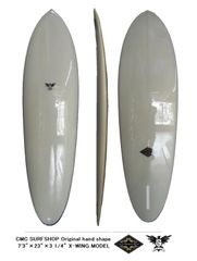 CMC SURF オリジナルプリント FCS M-5 TRI FIN SET 白ベース