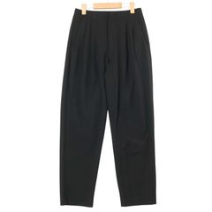 UNIQLO x Theory ユニクロ x セオリー 通年 ストレッチ★ テーパード イージー スラックス パンツ Sz.M レディース 黒